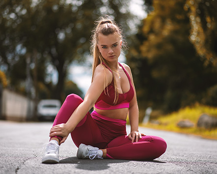 Sport Portrait auf der Straße